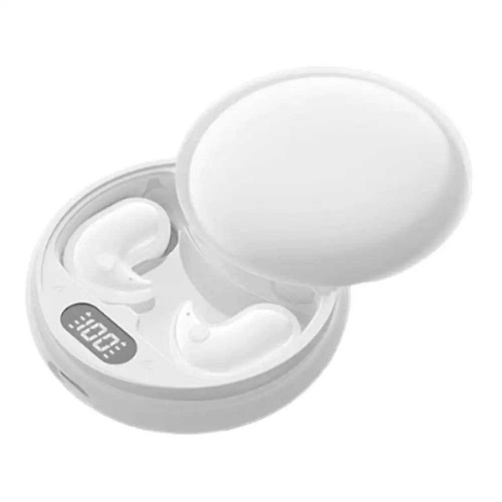 Wireless Earbuds Small Earbuds Invisible Headphones For Sleeping Rechargeable Ear Buds LED Display Earplug For Men Women Call