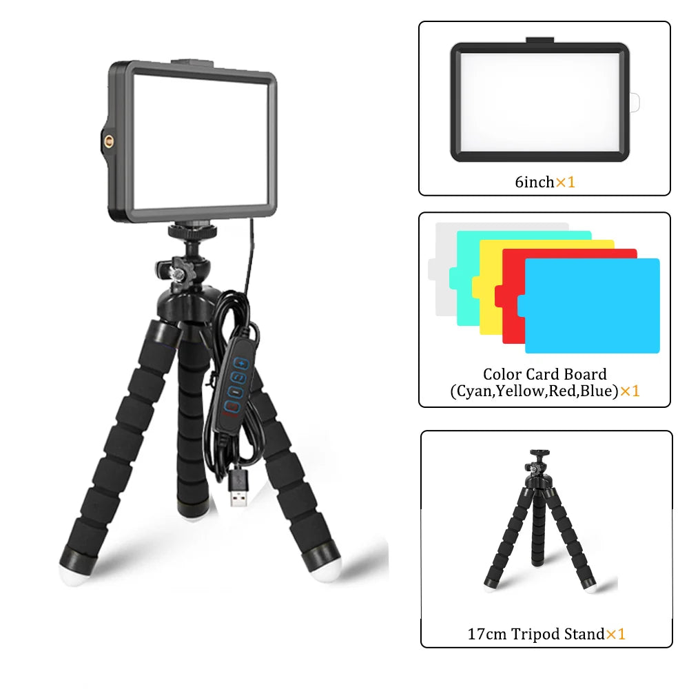 16cm Creator Ring Light Kit (Tripod + Phone Holder + Remote)