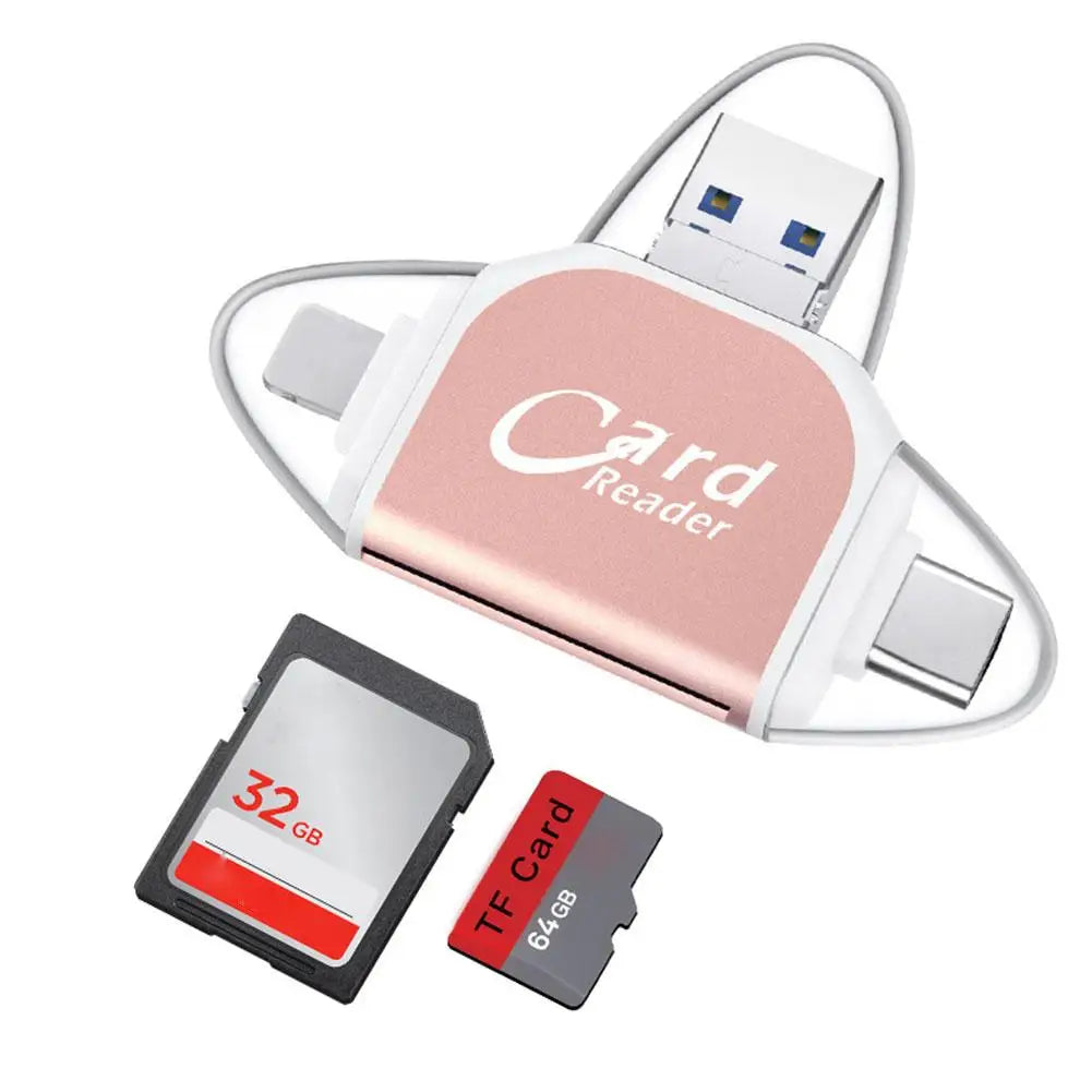 1set multi-function Card Reader Universal Micro USB TF SD Card Reader for PC Phone Computer Laptop