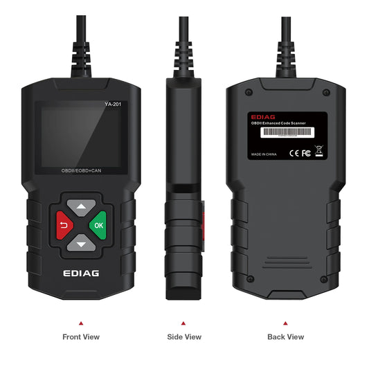 EDIAG YA201 OBDII/EOBD Auto Diagnostic Code Reader OBD2 Scanner with Data Stream Save/Playback Feature