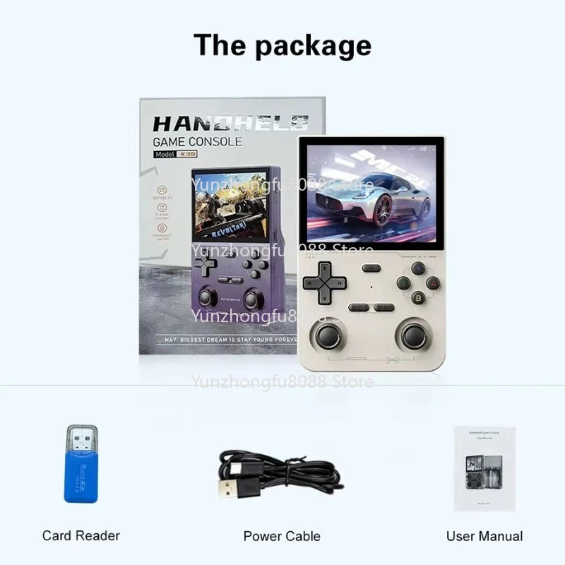 L K36 Handheld Game Console 3.5 Inch Screen Linux System 64g 15000 Game Classic Portable Retro R36S Handheld Game Console