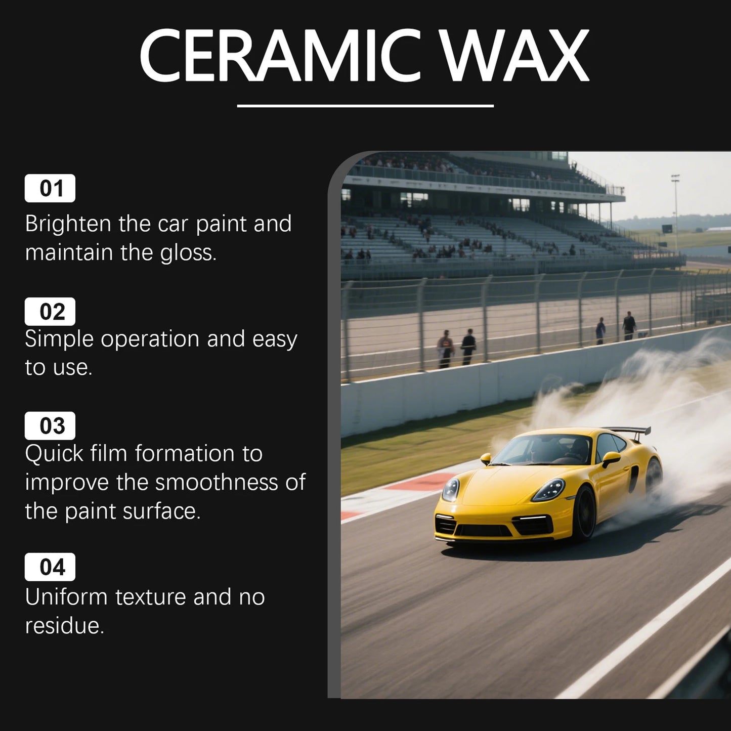 50g Automotive Waxing Kit Quick Car Scratch Remover Wax Kit for Easy Detailing & Shine