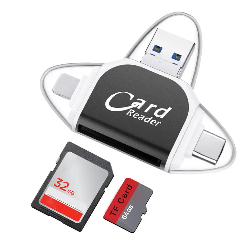 1set multi-function Card Reader Universal Micro USB TF SD Card Reader for PC Phone Computer Laptop
