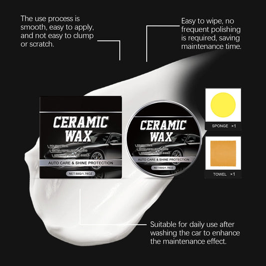 50g Automotive Waxing Kit Quick Car Scratch Remover Wax Kit for Easy Detailing & Shine