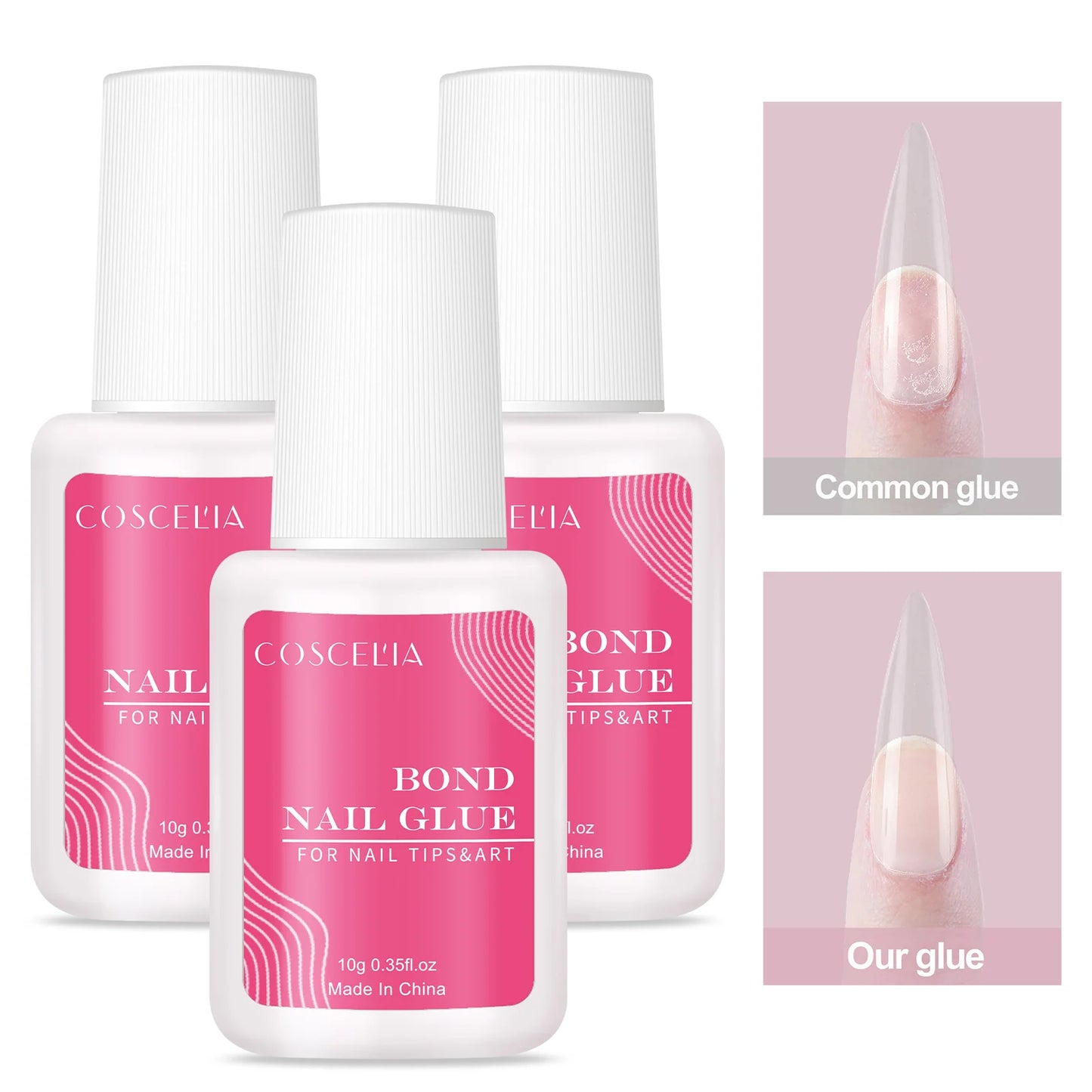 7g Super Strong Nail Glue For False Nail Tips, Acrylic Nails,Press On Nails,Fake Nails Art Decoration Lasting Adhesion
