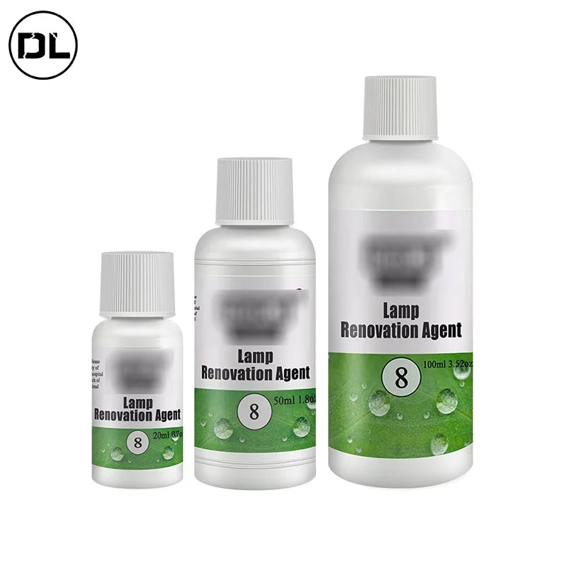 Headlight Restorer HGKJ 8 Car Lights Polishing Kit Chemical Repair Renovation Auto Detailing Liquid Polymer Protect Coating