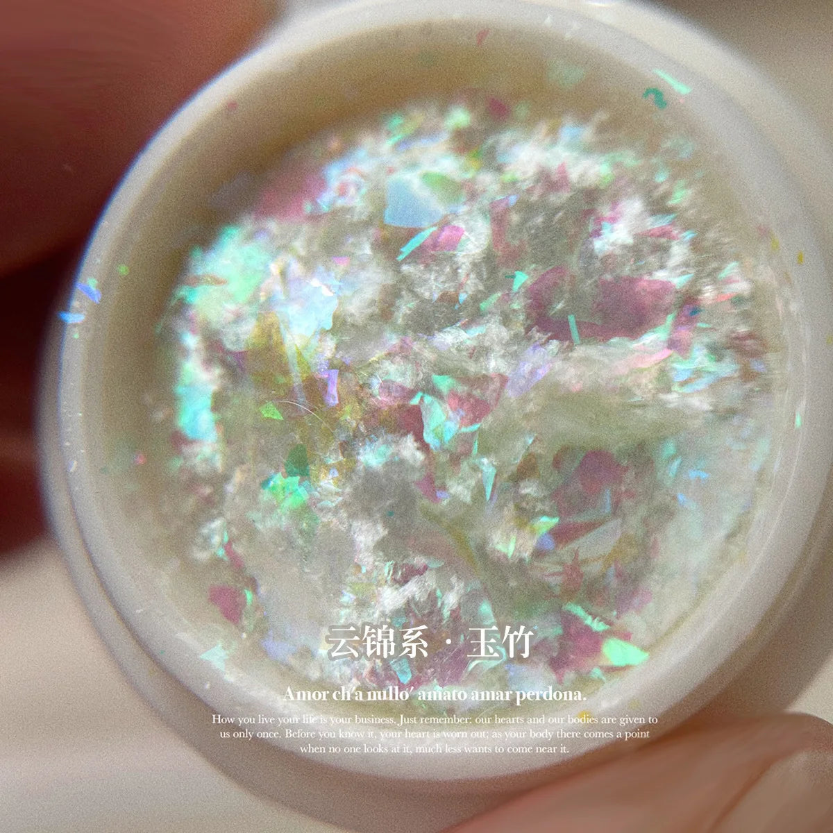 Sparkly Chameleon Nail Opal Flakes Magic Mirror Aurora Thick Nail Sequins Pigment Eye shadow Colorshift Mermaid Nail Chrome Dust