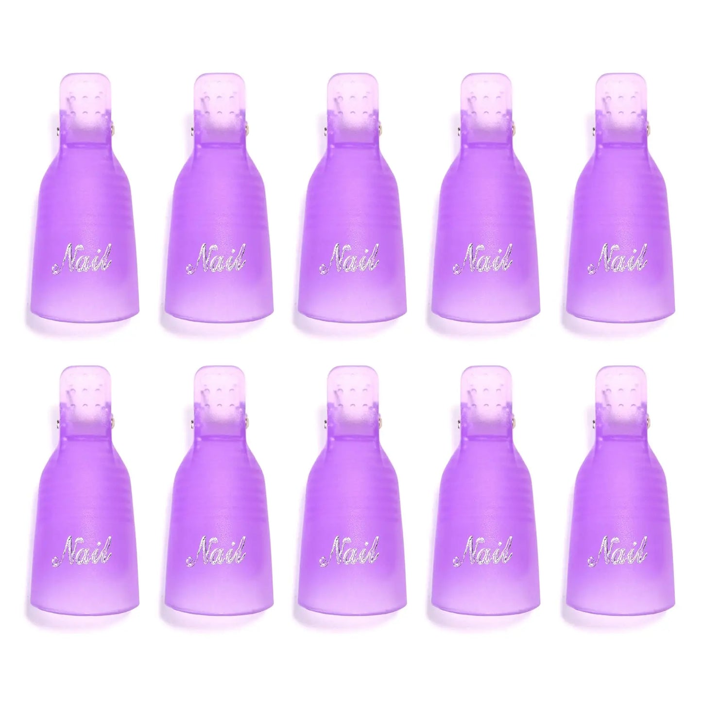 LULAA 10Pcs/16Pcs Plastic Acrylic Nail Art Soak Off Cap Clip UV Gel Polish Remover Wrap Tool Gel Nail Polish Remover Clips