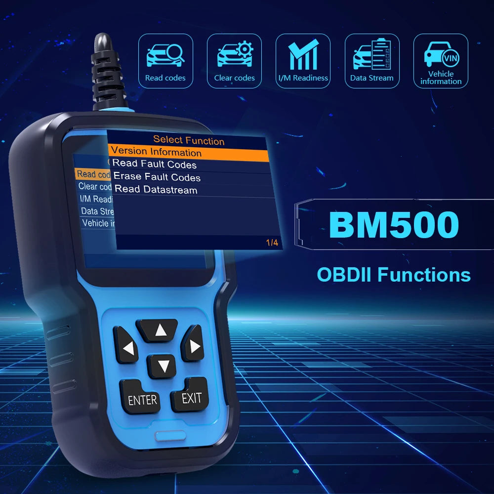 ANCEL BM500 OBD2 Scanner Airbag EPB SAS CBS Reset Full System OBD 2 Diagnostic for BMW Car Diagnostic Tool