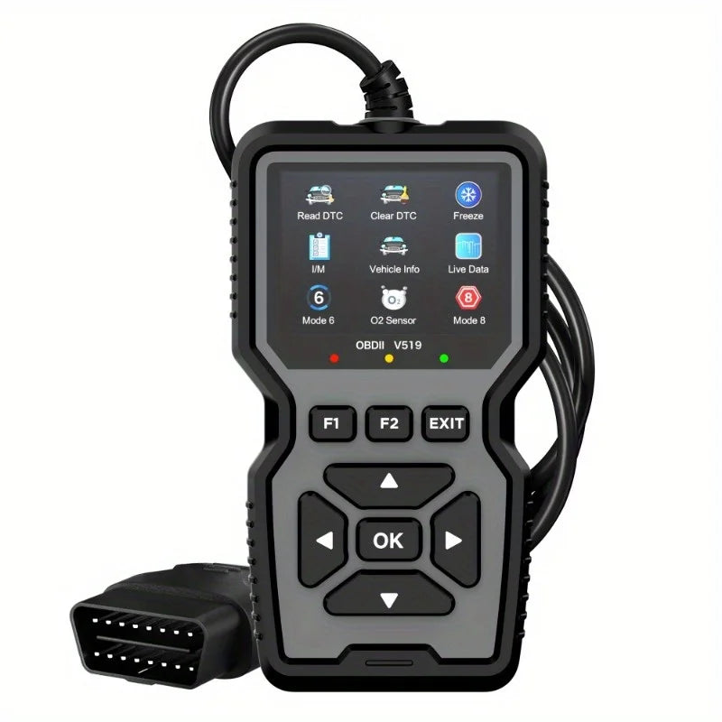 Car OBD2 Scanner Diagnostic Tool V519 Multi-language OBDII Car Voltage Tester Engine Fault Code Scanner Car Code Reader