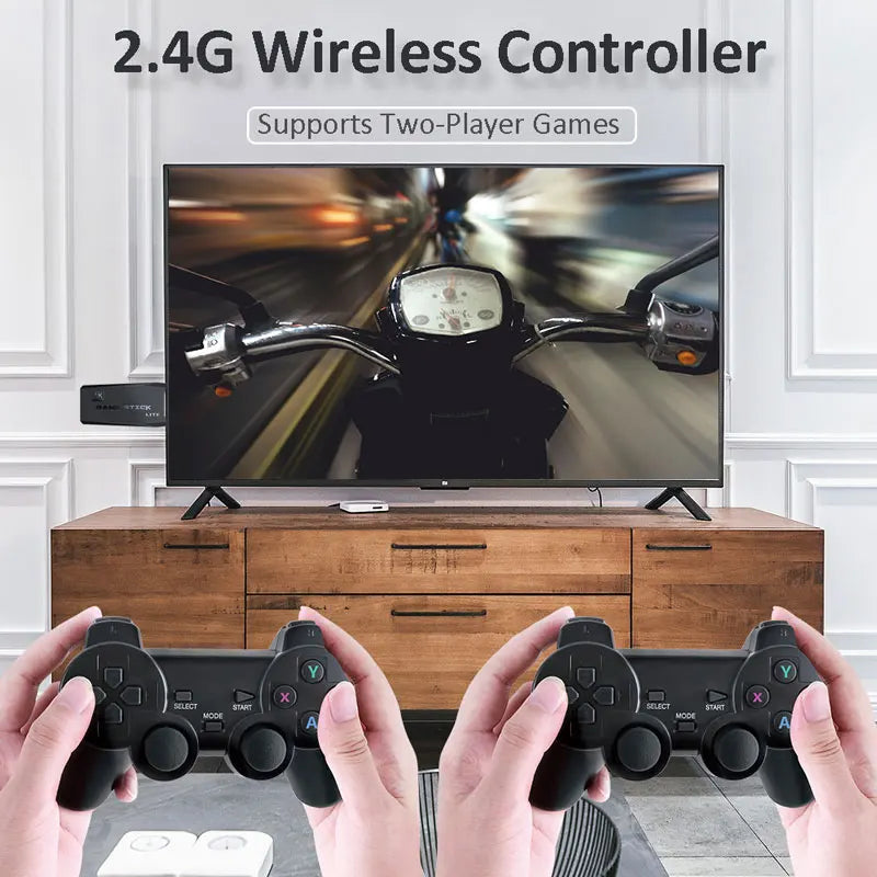 Video Game Console 64G Built-in 20000 Games M8 Retro handheld Console Wireless Controller Game Player For Children Xmas Gift