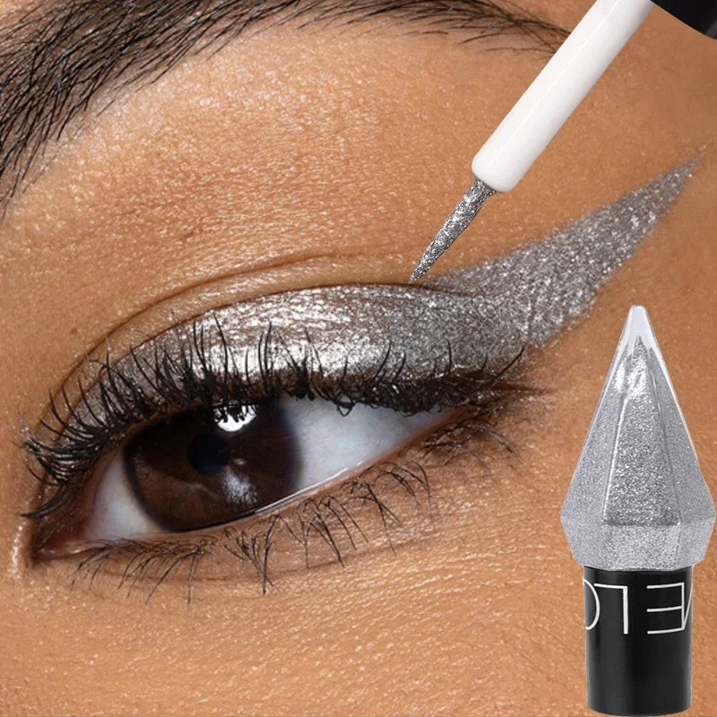 Diamond Shiny Eyeliner Eyeshadow Stick Waterproof Glitter Sequins Pink Liquid Eye Liners Eye Shadow Pen Korean Makeup Cosmetics