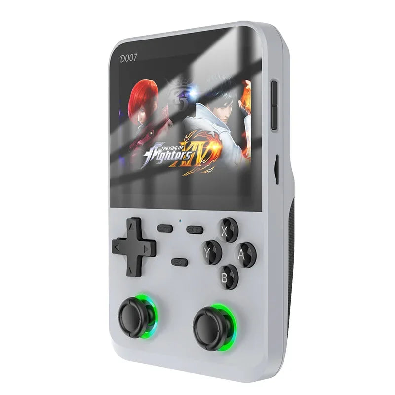 D007 PLUS Retro Handheld Game Console 3.5 Inch Screen RK3326 Linux OS Systems Emulator Build-in 10000+ Games for PS1/PSP/DC/N64/