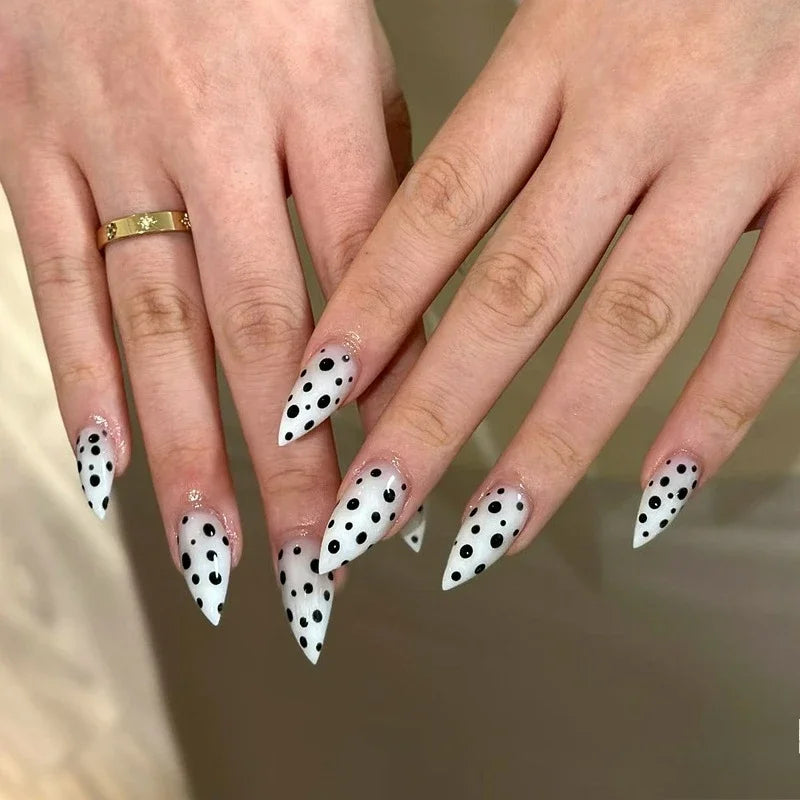 10PCS Handmade Cat Claw Press On Nails Y2K Long  Dragon Shape Claw False Nails Tips Acrylic Fake Nail With Glue Nail Sticker