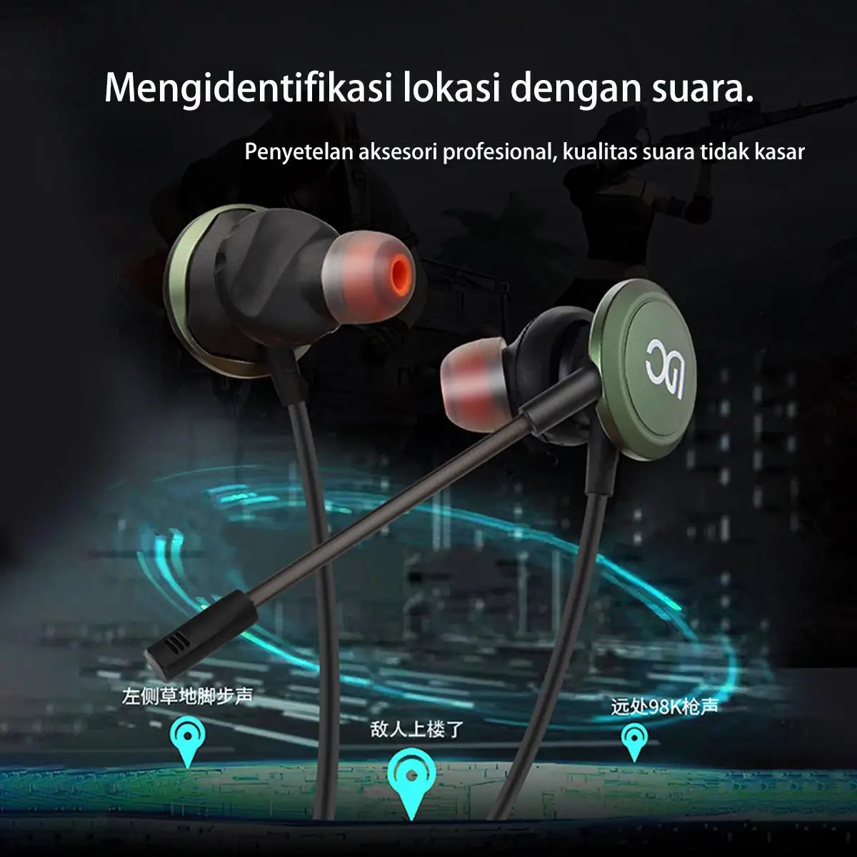 XIBTER H51 Gaming Headset Wired Stereo 3.5mm Headphones Detachable Noise Canceling Mic for PC, PS4,PS5, Xbox 3D Surround Sound