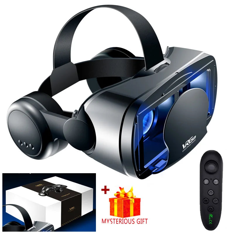 VRG Pro Virtual Reality VR Glasses Headset Devices Viar 3D Helmet Goggles Lenses Smart For Smartphone Cell Phone Mobile Game Set