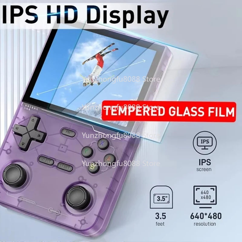 L K36 Handheld Game Console 3.5 Inch Screen Linux System 64g 15000 Game Classic Portable Retro R36S Handheld Game Console