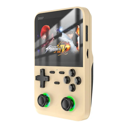 D007 PLUS Retro Handheld Game Console 3.5 Inch Screen RK3326 Linux OS Systems Emulator Build-in 10000+ Games for PS1/PSP/DC/N64/