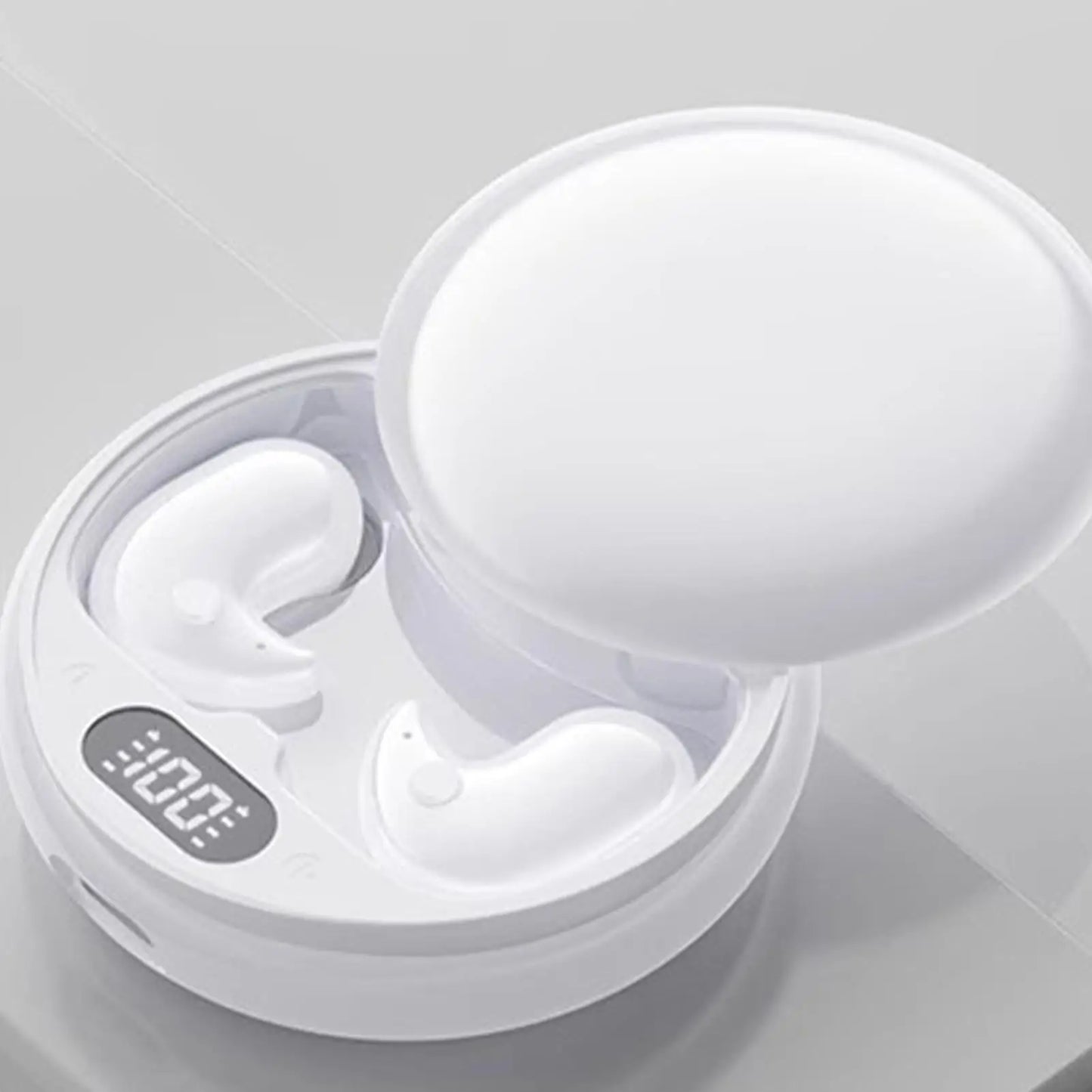 Wireless Earbuds Small Earbuds Invisible Headphones For Sleeping Rechargeable Ear Buds LED Display Earplug For Men Women Call