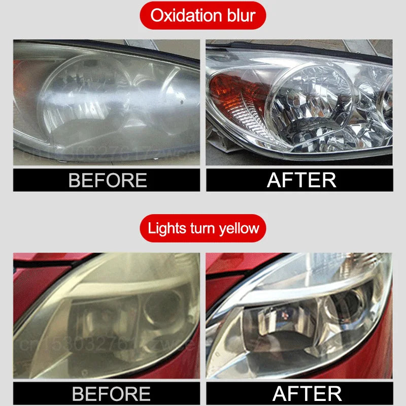 Car Headlight Restoration Kit Car Accessories Headlight Repair Polish Kit Headlamp Anti-Scratch Detailing Cleaning Maintenance