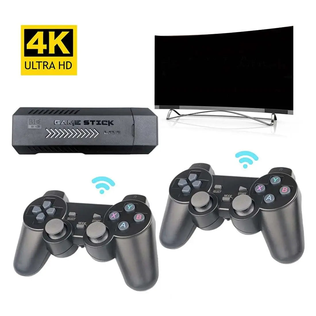 X2 Retro Game 64GB 4K HD Home Video Game Console with Dual Wireless Controllers HDMI Output 20000+  Games