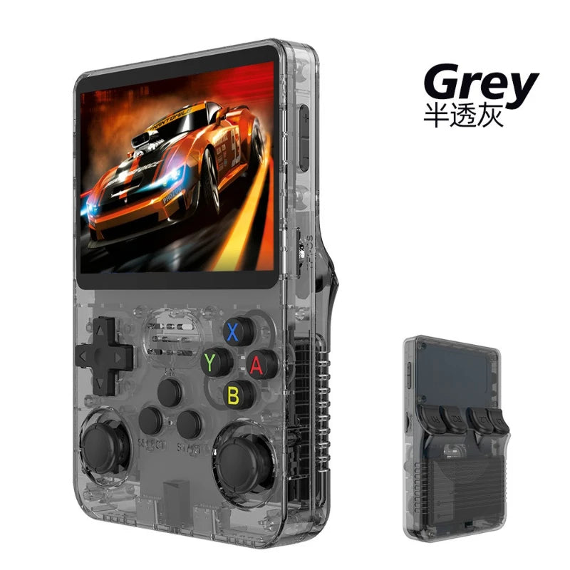 R36S 64G Retro Handheld Game Console Linux System 3.5Inch IPS Screen Portable Pocket Video Player 2 Joystick 64G Kid Gift