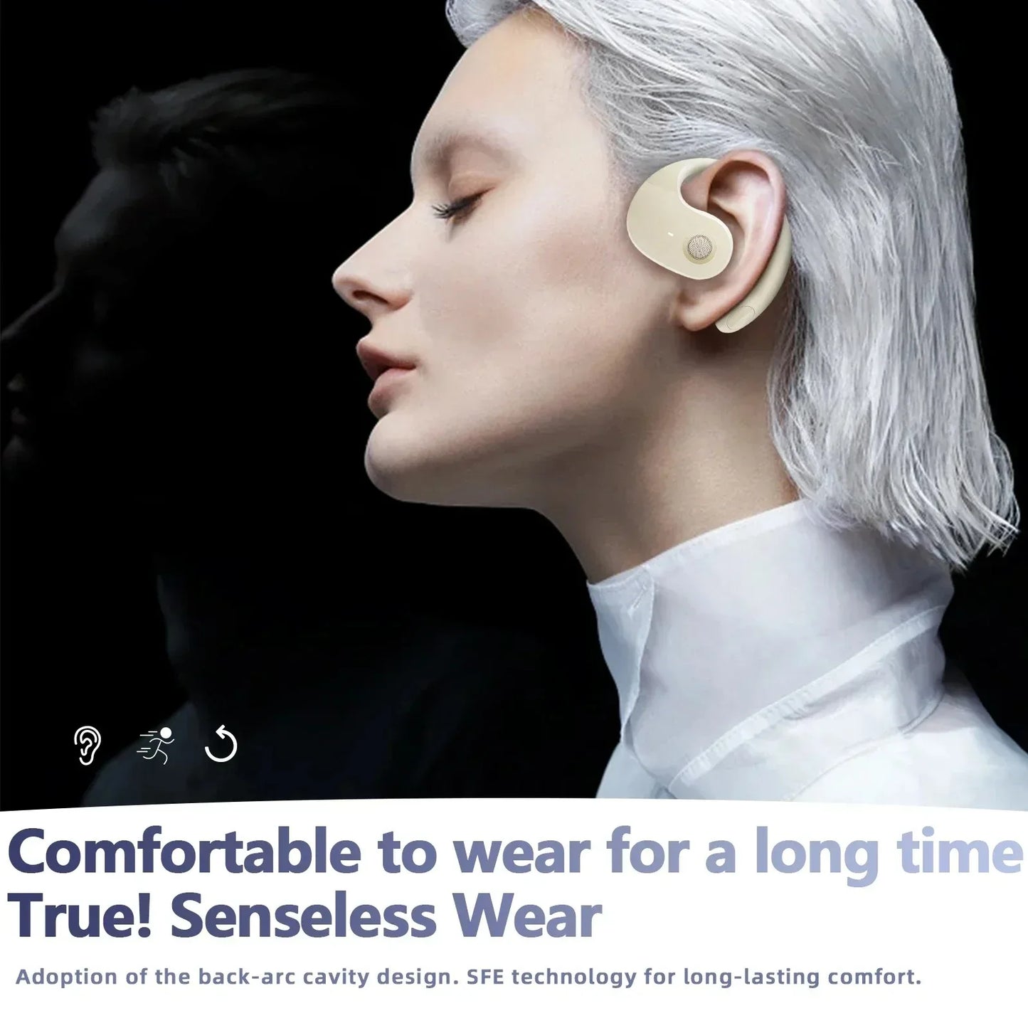 156 Language Translator Wireless Headphones Smart Waterproof Ai Real-time Translator Bluetooth 5.4 Earbuds Business Earphone