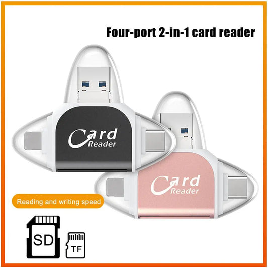 1set multi-function Card Reader Universal Micro USB TF SD Card Reader for PC Phone Computer Laptop