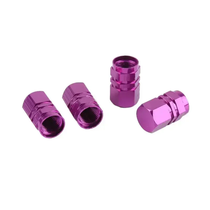4Pcs Aluminum Tire Valve Caps Car Rim Plugs Tire Valve Cover valve stem Nipple Caps Motorcycle Car Wheel Plugs