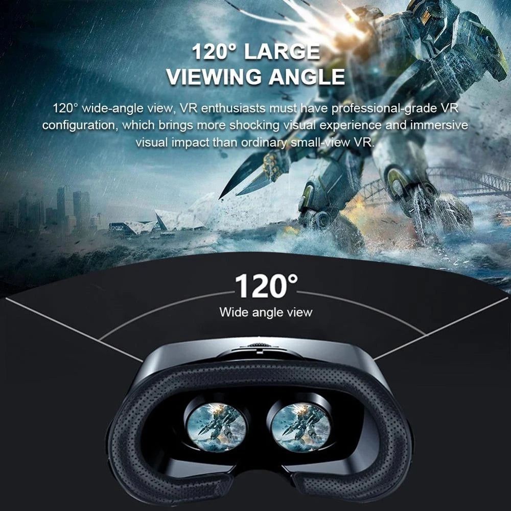 VRG Pro Virtual Reality VR Glasses Headset Devices Viar 3D Helmet Goggles Lenses Smart For Smartphone Cell Phone Mobile Game Set