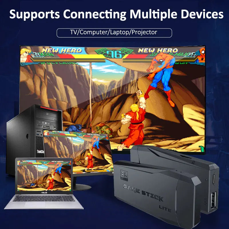 Video Game Console 64G Built-in 20000 Games M8 Retro handheld Console Wireless Controller Game Player For Children Xmas Gift