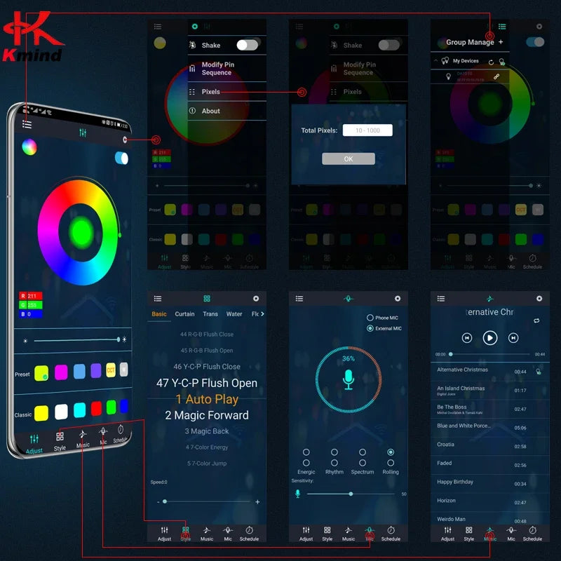 Car Underglow Neon LED Lights for Chassis Strip Light Under Car floor Lighting Auto Atmosphere Lamp Underlights RGB Colorful