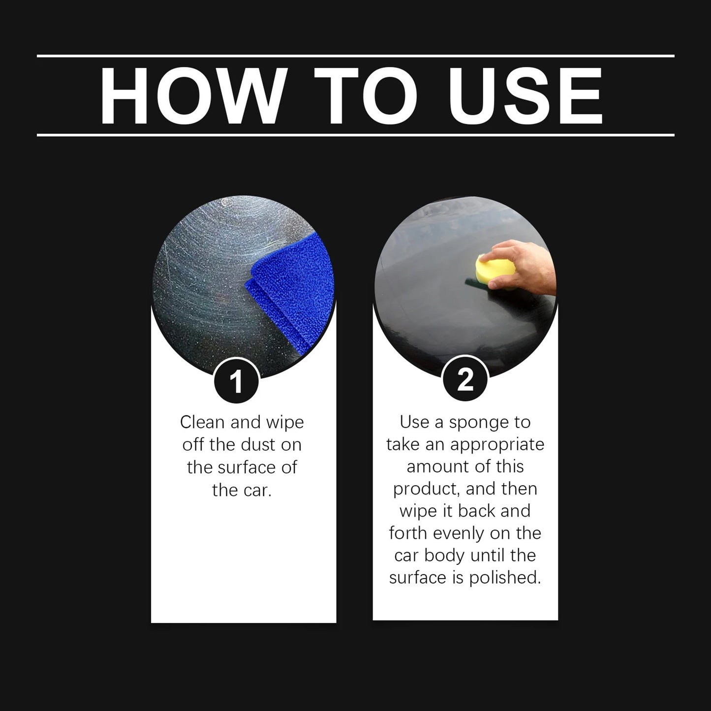 50g Automotive Waxing Kit Quick Car Scratch Remover Wax Kit for Easy Detailing & Shine