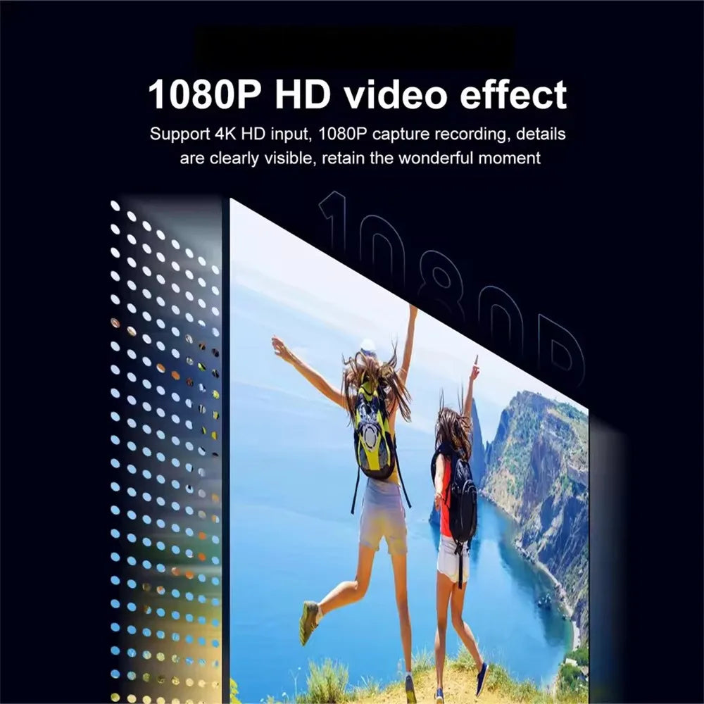 2 in 1 USB 3.0 Video Capture Card 4K HDMI-compatible to USB 2.0 Type-C Game Grabber Record For Switch Xbox PS5/4 Live Broadcast