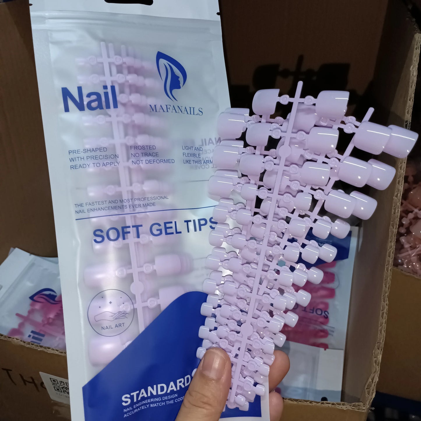 120pcs Square ToeNail Tips - Short French Tip Press On Toenails Pink Soft Gel Toe Nail Tips Full Cover Fake Toe Nail Extensions
