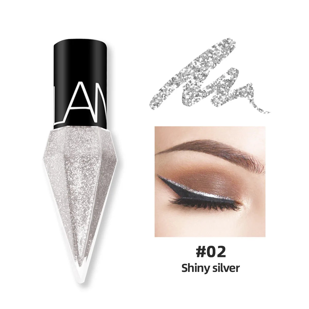 Diamond Shiny Eyeliner Eyeshadow Stick Waterproof Glitter Sequins Pink Liquid Eye Liners Eye Shadow Pen Korean Makeup Cosmetics