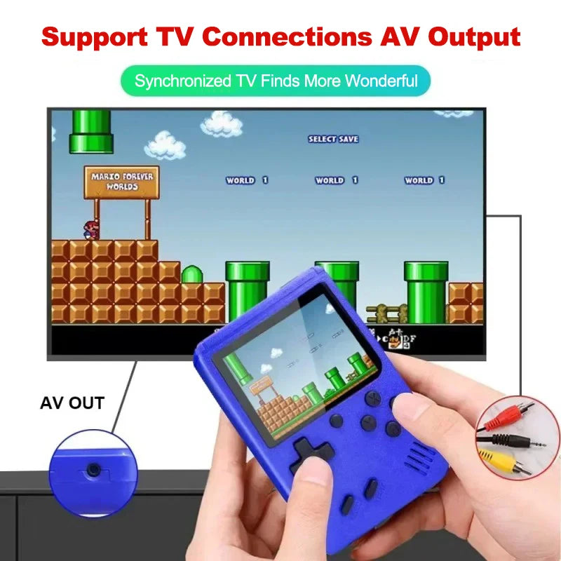 Portable Retro Mini Video Game Console 8-Bit Handheld Game Player Built-in 500 Games AV Out Game Console Valentine's Day Gift