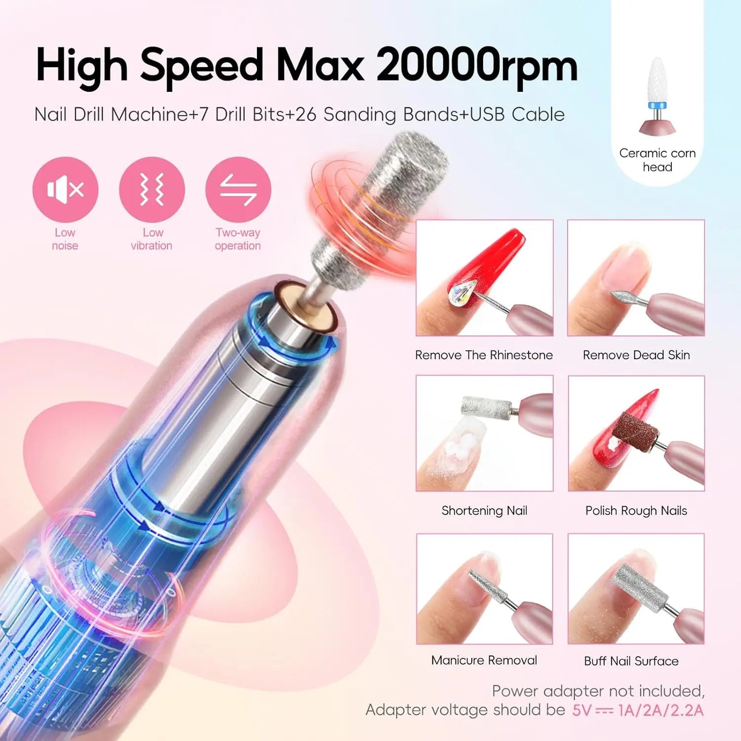 Complete Acrylic Nail Kit with UV Light, Drill, 24 Colors Powder and Gel Polish for Beginners DIY Manicure