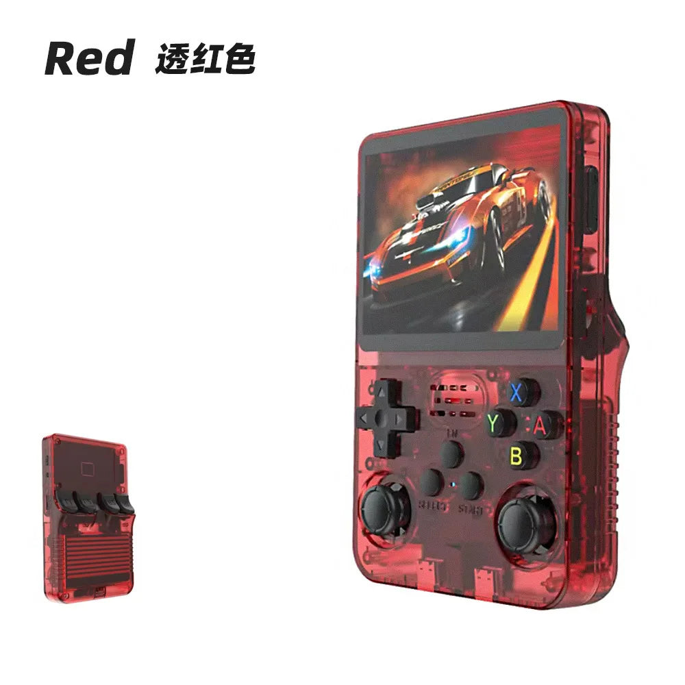 R36S 64G Retro Handheld Game Console Linux System 3.5Inch IPS Screen Portable Pocket Video Player 2 Joystick 64G Kid Gift