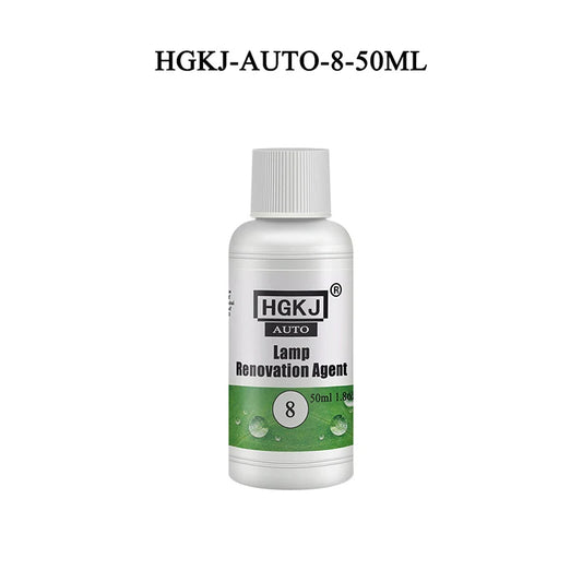 Headlight Restorer HGKJ 8 Car Lights Polishing Kit Chemical Repair Renovation Auto Detailing Liquid Polymer Protect Coating