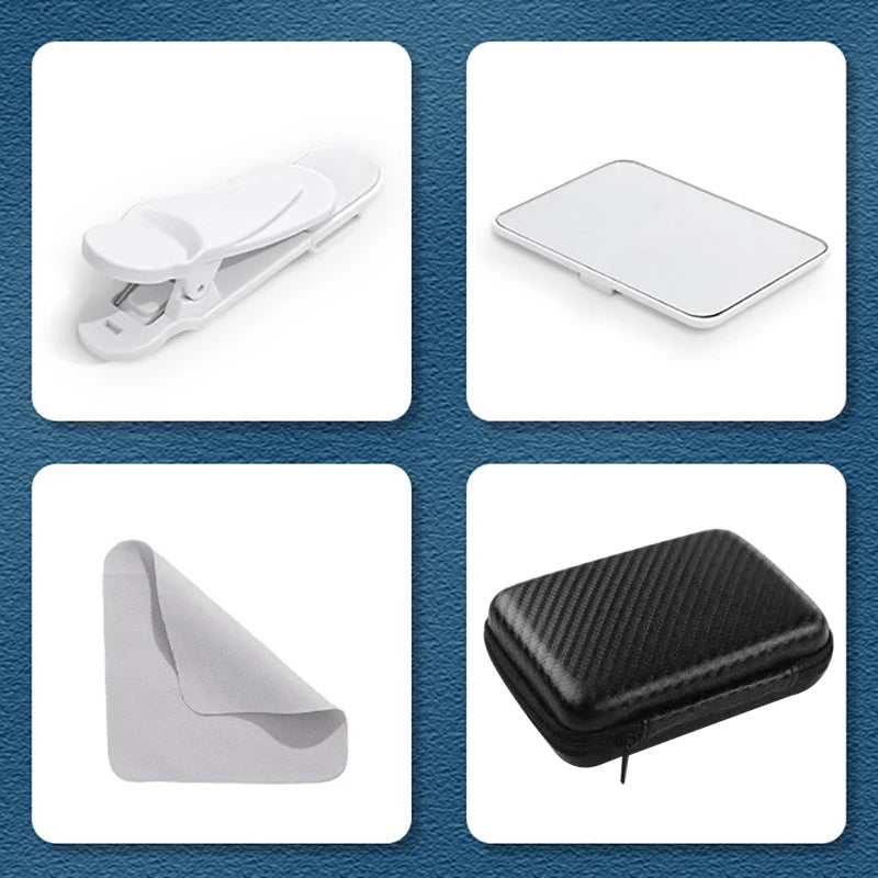 1pc Adjustable Angle Phone Mirror Clip - 360° Rotating Portable Photography Accessory, Durable Plastic, Sleek Design for Outdoor