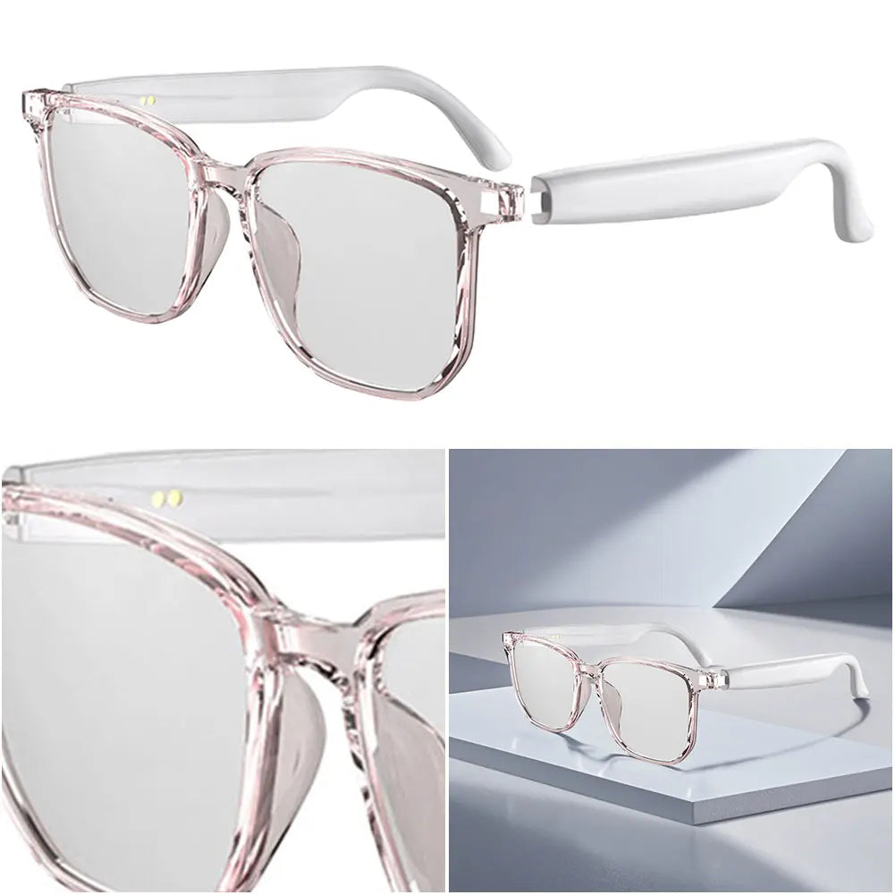 AI Smart Translator Glasses Wireless Earbud Automatic Voice Translation Support 75 Languages BT 5.4 for Sports Meeting Recording