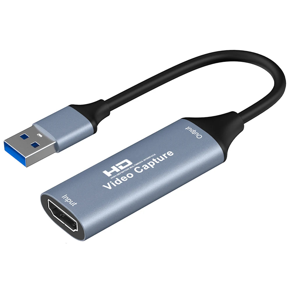 4K Video Capture Card 1080P 60fps HDMI-compatible to USB 2.0 for Gaming Streaming Recorder for PS4/Switch/Xbox/Windows/Mac