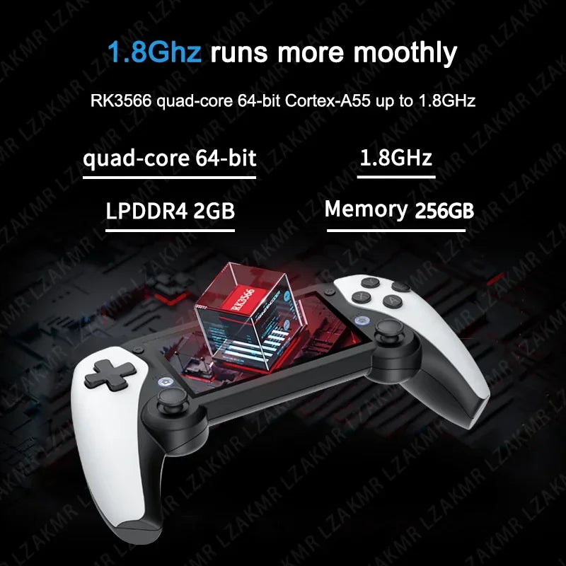Handheld Game 4.3 HD Screen 256G 70000+ Games Dual console Player Retro Portable Video Game For psp ps1 n64 dream cast White M25