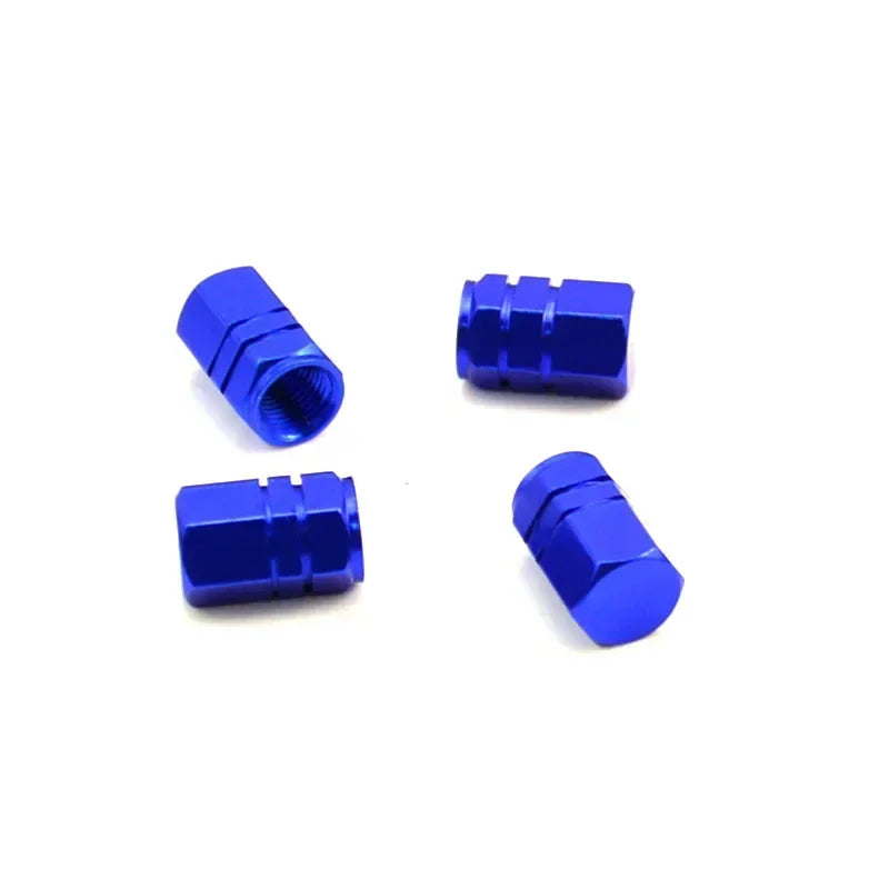 4Pcs Aluminum Tire Valve Caps Car Rim Plugs Tire Valve Cover valve stem Nipple Caps Motorcycle Car Wheel Plugs