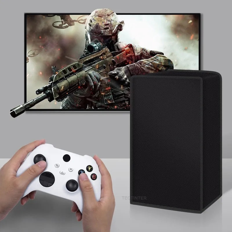 Dust Cover Vertical Case for Xbox Series X Console Anti-Scratch Horizontal Dustproof Sleeve for Xbox Series X Accessories