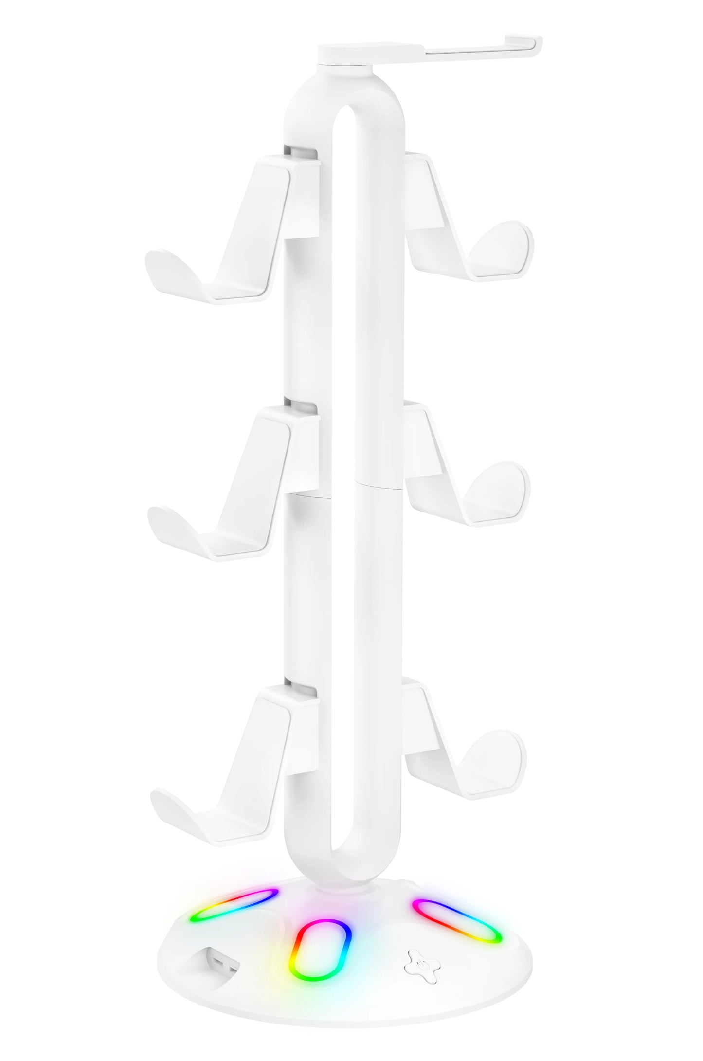 Universal Game Accessories with USB Hub RGB Game Controller Stand Desktop Headset Hanging Holder for Switch PS5 Xbox Controller