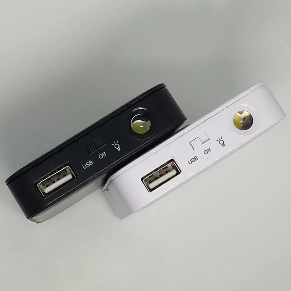 Portable Power Bank Case USB 4 AA Battery External Emergency Charger Case With LED Light For Cell Phone