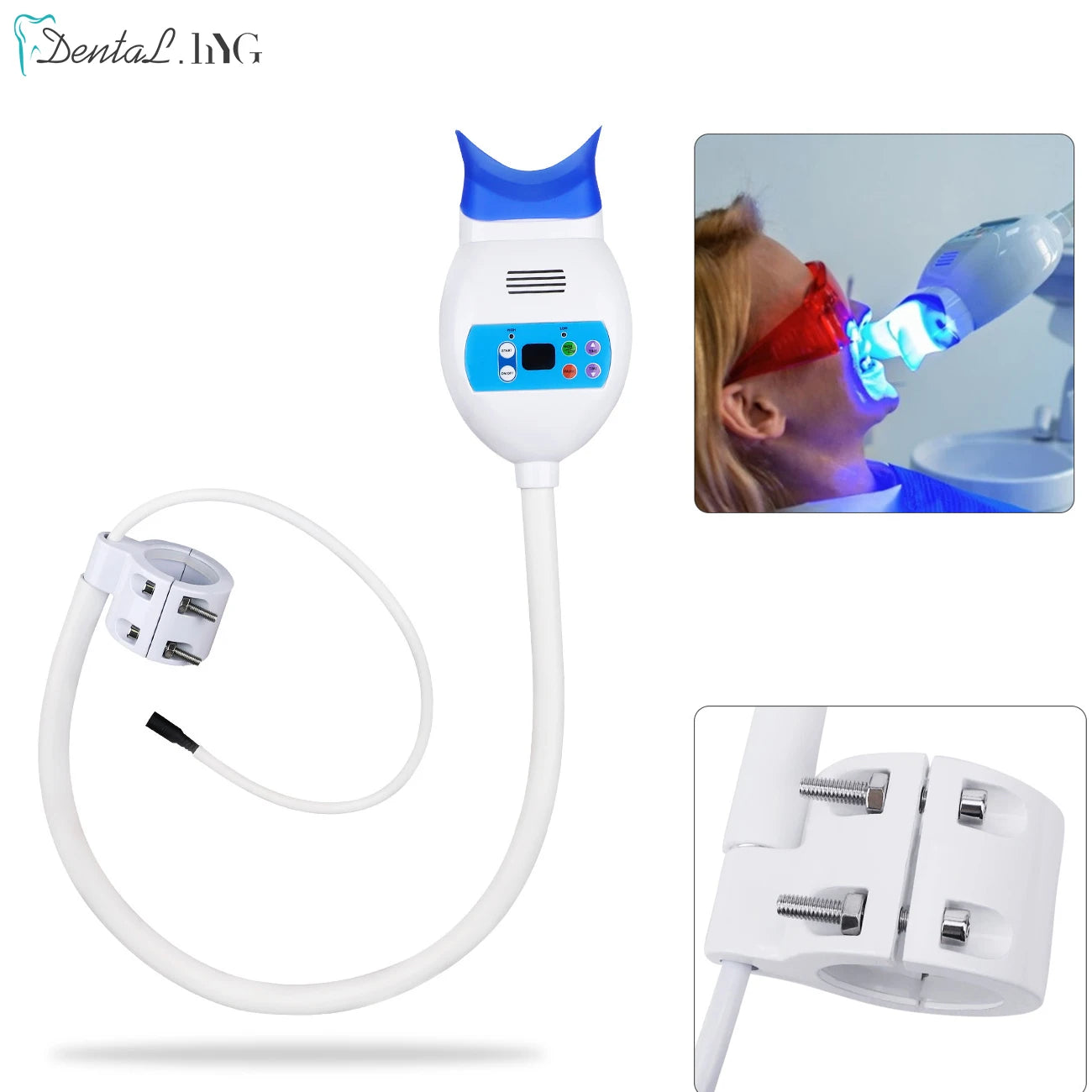 Dental Teeth Whitening Lamp Professional Cold Light Bleaching Blue Color LED Machine Dentistry Equipment Center Pillar Style