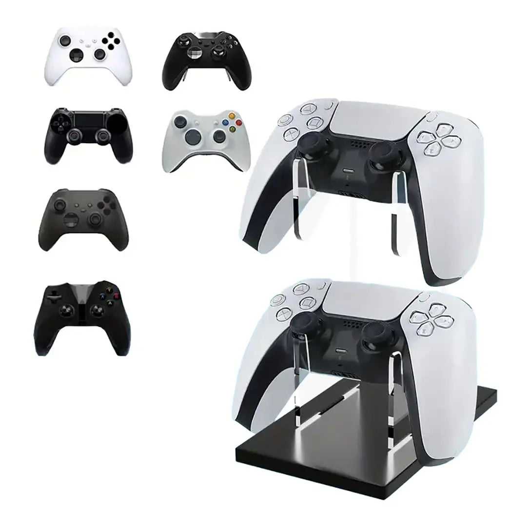 Universal 2/3 Tier Controller Holder and Headset Stand for PS4 PS5 XBOX ONE SWITCH, Controller Stand Gaming Accessories